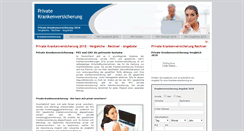 Desktop Screenshot of krankenversicherung-private.biz